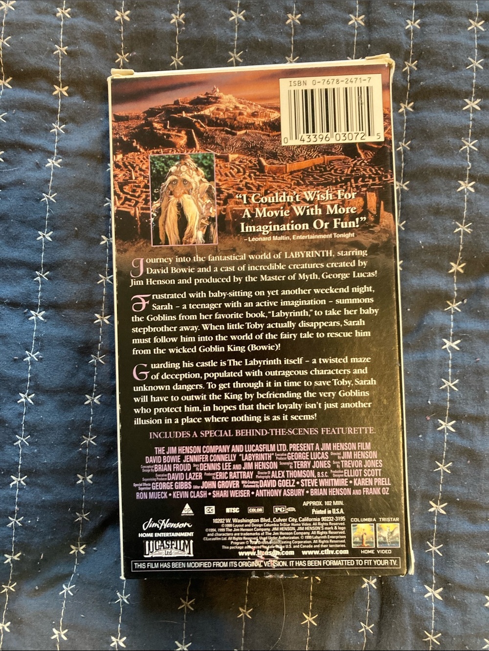 Labyrinth Movie Original VHS - Picture 2 of 3